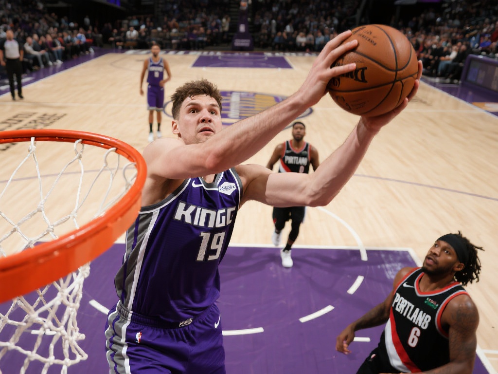 萨博尼斯统治内线砍22+19+6 国王轻松击败开拓者 在国王队对阵开拓者队的比赛中,萨博尼斯无