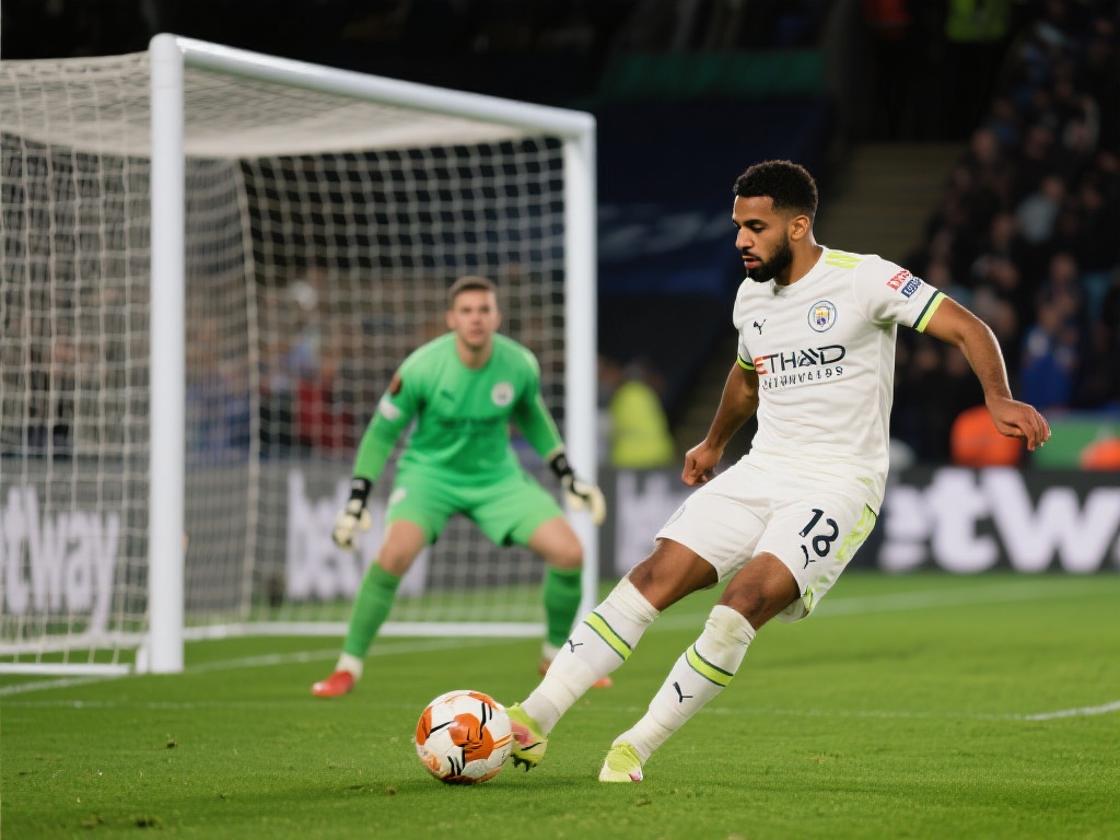 接到戴维森的传球后，阿齐兹展现了前锋应有